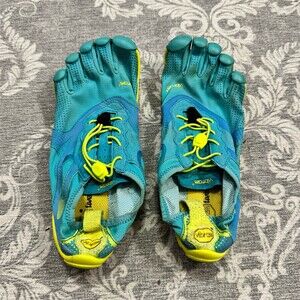 Vibram FiveFingers Toe Shoes Unisex Blue/Teal Barefoot Running EU 40